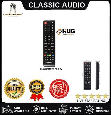 CLASSIC AUDIO HUG Remote Control for Hug LED & Smart TV .